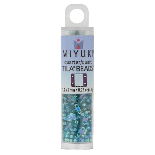Miyuki® 1.2mm Glass Quarter Tila Beads
